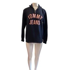 Tommy Hilfiger Tommy Jeans women’s Vintage 1/4 Zip Pullover Sweater Size M